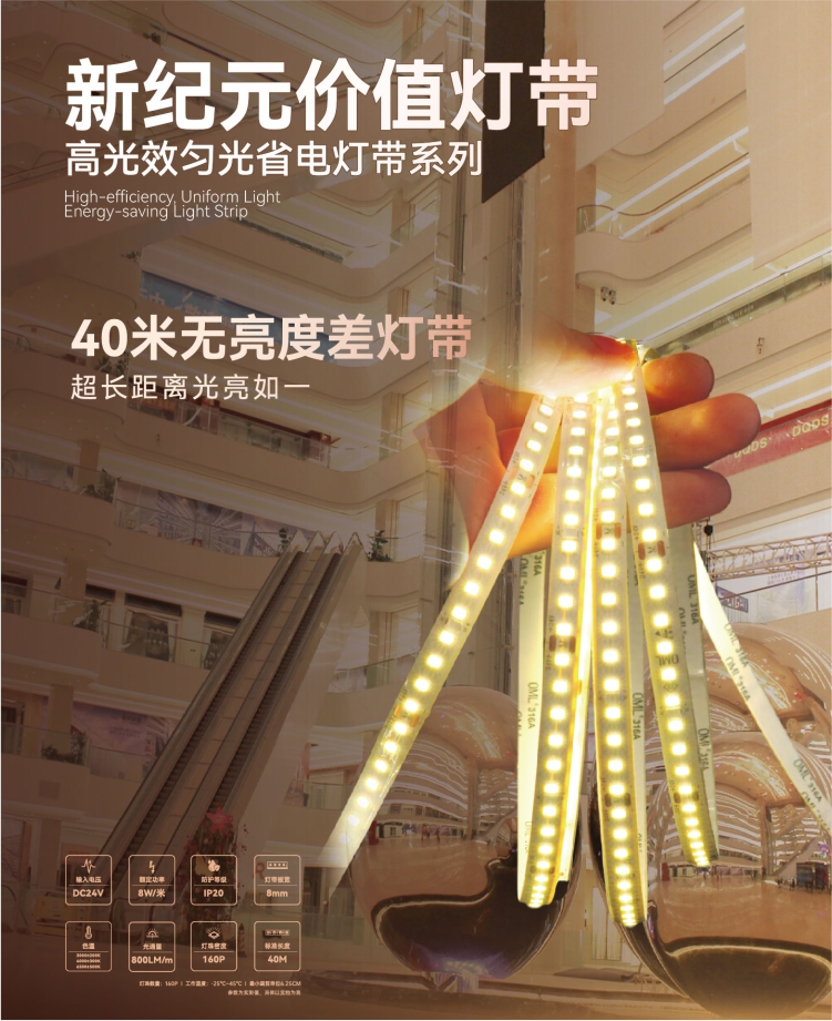 高光效匀光省电系列·40米无亮度差灯带
